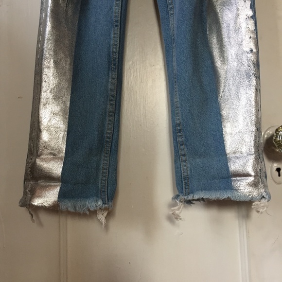 H&M silver lines jeans - Picture 3 of 5